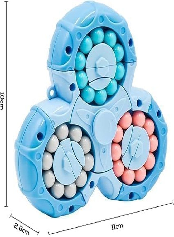 SIMESTICH Magical Bean Puzzle Toy | Speed Spin Triangle | Stress Reliever Toy | Anxiety Relief Rotating Puzzle | Magical Bean Cube for Focus & Relaxation - Image 3